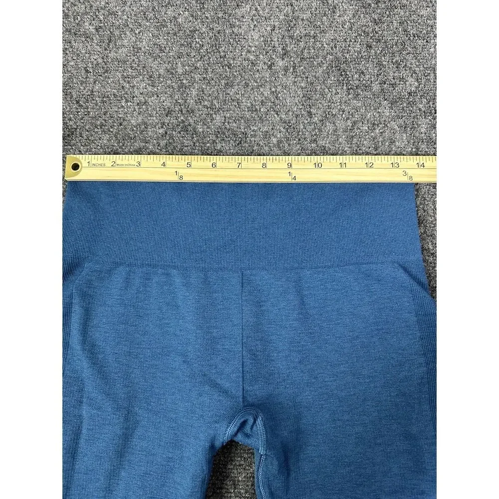 Lululemon Leggings Womens 8 Blue‎ Ombre Seamlessly Street Crop Athletic Gym